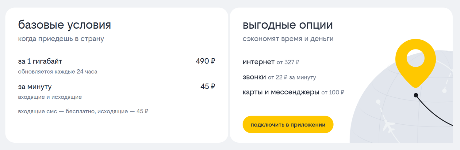 Условия роуминга билайн в Азербайджане